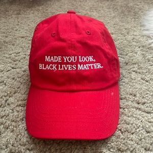 Made you look, Black Lives Matter hat